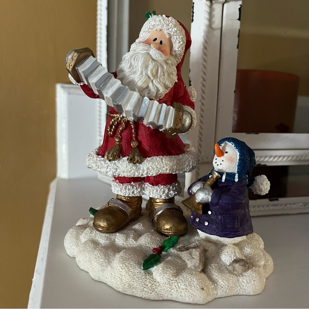 PAPEL GIFTWARE WINTERFEST SANTA CLAUS and SNOWMAN Figurine